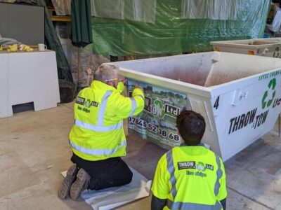 Throw and Tow rebranded eco skips - skip hire fleet Exeter Devon